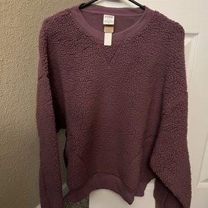 Victoria’s Secret PINK Sherpa crewneck swearshirt